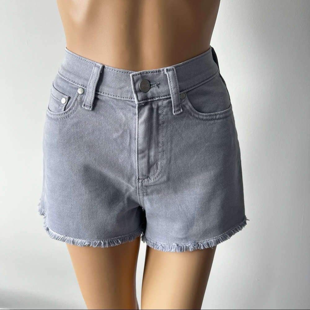 Pink Victoria’s Secret High Waisted Denim shorts, 4